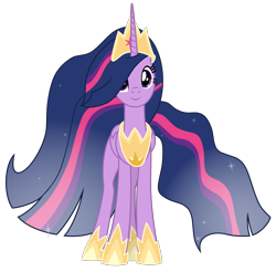 Size: 8400x8280 | Tagged: safe, artist:emeraldblast63, twilight sparkle, alicorn, pony, g4, the last problem, crown, female, folded wings, hoof shoes, jewelry, mare, older, older twilight, older twilight sparkle (alicorn), peytral, princess twilight 2.0, regalia, simple background, smiling, solo, transparent background, twilight sparkle (alicorn), wings