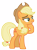 Size: 5198x7000 | Tagged: safe, artist:estories, applejack, earth pony, pony, g4, absurd resolution, cowboy hat, female, freckles, hat, lidded eyes, mare, raised hoof, simple background, stetson, transparent background, vector