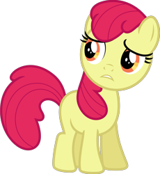 Size: 4562x4950 | Tagged: safe, artist:estories, edit, editor:slayerbvc, vector edit, apple bloom, earth pony, pony, g4, absurd resolution, accessory-less edit, female, filly, missing accessory, simple background, solo, transparent background, vector