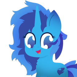 Size: 3000x3000 | Tagged: safe, artist:silverstararts, oc, oc:hayley, blue, chest fluff, cute, high res, lineless