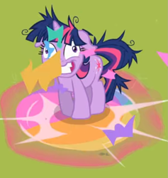 Size: 795x838 | Tagged: safe, screencap, twilight sparkle, pony, unicorn, g4, lesson zero, season 2, cropped, female, floppy ears, mare, messy mane, solo, twilight snapple, unicorn twilight