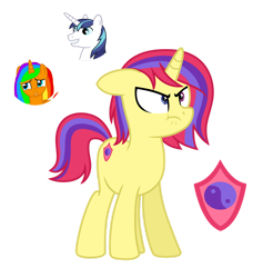 Size: 1280x1301 | Tagged: safe, artist:tenderrain-art, shining armor, oc, pony, unicorn, g4, female, mare, simple background, transparent background