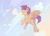 Size: 1280x934 | Tagged: safe, artist:tavifly, scootaloo, pegasus, pony, g4, blank flank, chest fluff, cloud, cute, cutealoo, ear fluff, female, filly, flying, open mouth, scootaloo can fly, sky, smiling, solo, spread wings, wings