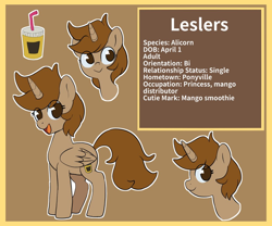 Size: 1024x852 | Tagged: safe, artist:leslers, oc, oc only, oc:leslers, alicorn, pony, female, reference sheet, solo, text