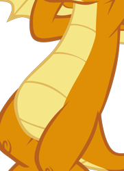 Size: 1853x2556 | Tagged: safe, artist:memnoch, edit, vector edit, smolder, pony, g4, molt down, belly, cropped, female, high res, pictures of bellies, simple background, solo, transparent background, vector