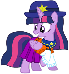 Size: 981x1061 | Tagged: safe, artist:徐詩珮, twilight sparkle, alicorn, pony, series:sprglitemplight diary, series:sprglitemplight life jacket days, series:springshadowdrops diary, series:springshadowdrops life jacket days, g4, alternate universe, base used, chase (paw patrol), clothes, cute, dress, eyelashes, female, grin, hat, lifejacket, looking back, mare, paw patrol, raised hoof, simple background, smiling, solo, transparent background, twilight sparkle (alicorn)