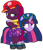 Size: 874x1025 | Tagged: safe, artist:徐詩珮, fizzlepop berrytwist, tempest shadow, twilight sparkle, alicorn, pony, unicorn, series:sprglitemplight diary, series:sprglitemplight life jacket days, series:springshadowdrops diary, series:springshadowdrops life jacket days, g4, aid marshall (paw patrol), alternate universe, base used, broken horn, chase (paw patrol), clothes, cup, cute, cutie mark, cutie mark on clothes, dress, eye scar, eyelashes, female, helmet, horn, mare, marshall (paw patrol), paw patrol, paw prints, ponies riding ponies, riding, scar, ship:tempestlight, shipping, shoes, simple background, sitting, spy chase (paw patrol), teacup, transparent background, twilight sparkle (alicorn), twilight sparkle is not amused, unamused