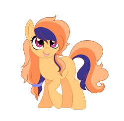 Size: 2761x2695 | Tagged: safe, artist:kittii-kat, oc, oc only, oc:orange blossom, earth pony, pony, female, high res, mare, simple background, solo, transparent background