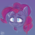 Size: 3000x3000 | Tagged: safe, artist:packy paca, pinkie pie, earth pony, pony, g4, female, high res, looking at you, simple background, sketch, smiling, solo, tired