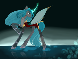 Size: 2048x1536 | Tagged: safe, artist:白乌鸦之翼, queen chrysalis, changeling, changeling queen, g4, female, solo