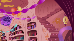 Size: 1280x720 | Tagged: safe, screencap, friendship is magic, g4, season 1, background, golden oaks library, liminal space, no pony, scenic ponyville