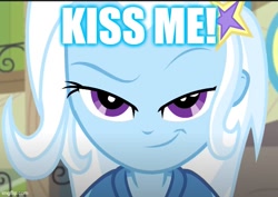 Size: 613x435 | Tagged: safe, edit, edited screencap, screencap, trixie, equestria girls, equestria girls specials, g4, my little pony equestria girls: better together, my little pony equestria girls: forgotten friendship, caption, female, image macro, solo, text