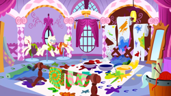 Size: 1280x720 | Tagged: safe, screencap, flutter brutter, g4, season 6, background, carousel boutique, liminal space, no pony, rarity's bedroom, scenic ponyville