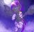 Size: 3128x2914 | Tagged: safe, artist:legionsunite, oc, oc only, bat pony, pony, clothes, commission, cute, female, flying, food, high res, mango, mare, night, socks, solo, striped socks