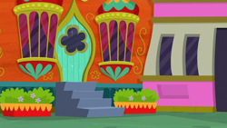 Size: 1280x720 | Tagged: safe, screencap, g4, spice up your life, background, canterlot, no pony, scenic ponyville, the tasty treat