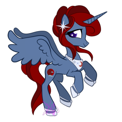 Size: 5000x5000 | Tagged: safe, artist:chelseawest, oc, oc only, oc:bloodmoon, alicorn, pony, absurd resolution, alicorn oc, female, horn, mare, offspring, offspring's offspring, parent:oc:prince moonstone, parents:oc x oc, petalverse, simple background, solo, transparent background, wings