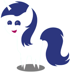 Size: 2849x2926 | Tagged: safe, oc, oc only, oc:mysza, pony, unicorn, blank flank, blue eyes, blue mane, female, happy, high res, horn, mare, pointy ponies, simple background, solo, transparent background, white fur