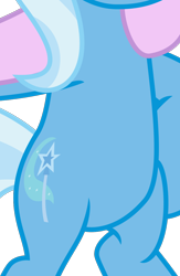 Size: 758x1163 | Tagged: safe, artist:sketchmcreations, edit, vector edit, trixie, pony, g4, road to friendship, belly, bipedal, cropped, female, hoof on hip, pictures of bellies, simple background, solo, transparent background, vector