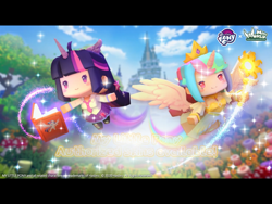 Size: 2048x1536 | Tagged: safe, princess celestia, twilight sparkle, human, g4, official, chibi, crossover, cute, cutelestia, humanized, miniworld, twiabetes