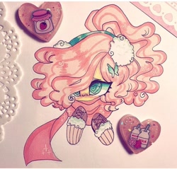 Size: 720x689 | Tagged: safe, artist:dollbunnie, fluttershy, pony, g4, butterfly hairpin, clothes, earmuffs, eyebrows, fanart, female, hair over one eye, hairpin, heart eyes, instagram, scarf, shoes, solo, wingding eyes, winter