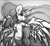 Size: 2169x1979 | Tagged: safe, artist:hitbass, princess celestia, g4, monochrome, open mouth, sketch