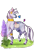 Size: 1053x1466 | Tagged: safe, artist:lou1911, zecora, butterfly, pony, zebra, g4, bag, ear piercing, earring, female, flower, hoers, jewelry, mare, neck rings, piercing, raised leg, realistic, saddle bag, simple background, smiling, solo, transparent background