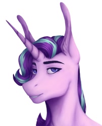 Size: 1080x1334 | Tagged: safe, artist:ash_helz, starlight glimmer, pony, unicorn, g4, bust, female, horn, mare, solo