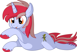 Size: 8162x5536 | Tagged: safe, artist:cyanlightning, oc, oc only, oc:cinnamon lightning, pony, unicorn, .svg available, absurd resolution, behaving like a cat, female to male, male, prone, rule 63, simple background, solo, stallion, transparent background, vector