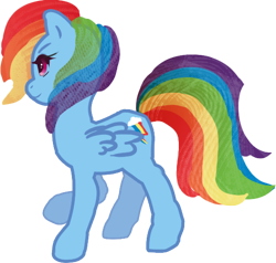 Size: 542x517 | Tagged: safe, artist:jorachan, rainbow dash, pegasus, pony, g4, backwards cutie mark, female, simple background, solo, transparent background