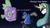 Size: 3840x2160 | Tagged: safe, artist:chopchopguy, princess celestia, princess luna, spike, alicorn, pony, g4, :o, always has been, cloud, curved horn, female, gun, handgun, high res, horn, imminent death, imminent murder, levitation, magic, mare, meme, moon, on the moon, open mouth, pistol, ponified meme, royal sisters, sitting, telekinesis, text, this will end in death, this will end in tears, this will end in tears and/or death, weapon, wide eyes