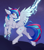 Size: 2800x3200 | Tagged: safe, artist:myriadstar, oc, oc only, oc:lucent starscape, oc:星夜流光, alicorn, pony, alicorn oc, high res, horn, lightning, male, solo, wings