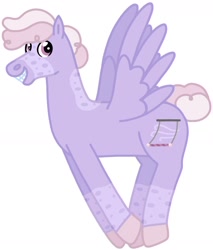Size: 1230x1443 | Tagged: safe, artist:kindheart525, oc, oc only, oc:nimble nimbostratus, pegasus, pony, auraverse, magical lesbian spawn, offspring, parent:night glider, parent:sugar belle, parents:sugarglider, solo