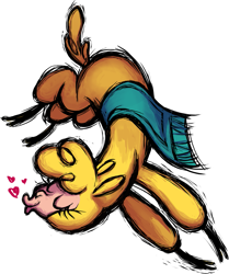 Size: 903x1080 | Tagged: safe, artist:mane6, paprika (tfh), alpaca, them's fightin' herds, chest fluff, cloven hooves, community related, cute, eyes closed, female, heart, in air, kissing, paprikadorable, simple background, solo, that alpaca sure does love kisses, transparent background