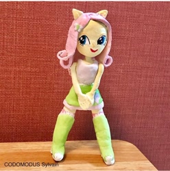 Size: 720x726 | Tagged: safe, artist:codomodus__sylvain, artist:kne, fluttershy, equestria girls, g4, child artwork, clay, doll, figure, instagram, irl, japanese, photo, solo, toy