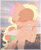 Size: 1148x1402 | Tagged: safe, artist:ramufuu, oc, oc only, oc:autumn, pegasus, pony, bow, chest fluff, hair bow, hair over eyes, not songbird serenade, outdoors, pegasus oc, raised hoof, solo, unshorn fetlocks, wings