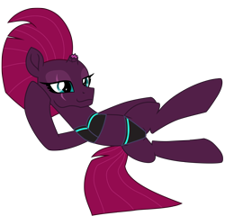Size: 10320x9889 | Tagged: safe, artist:ejlightning007arts, fizzlepop berrytwist, tempest shadow, pony, unicorn, g4, my little pony: the movie, bikini, broken horn, clothes, eye scar, female, horn, lying down, mare, raised leg, scar, seductive pose, sexy, simple background, solo, stupid sexy tempest shadow, swimsuit, transparent background, vector