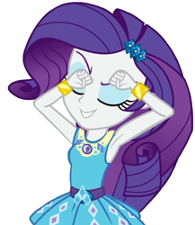 Size: 864x994 | Tagged: safe, edit, edited screencap, screencap, rarity, equestria girls, equestria girls specials, g4, my little pony equestria girls: better together, my little pony equestria girls: holidays unwrapped, o come all ye squashful, armpits, arms in the air, background removed, female, hands in the air, not a vector, rarity peplum dress, simple background, sleeveless, solo, white background