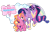 Size: 900x595 | Tagged: safe, artist:santamouse23, luster dawn, twilight sparkle, alicorn, pony, g4, the last problem, crown, deviantart watermark, duo, flowing mane, jewelry, obtrusive watermark, older, older twilight, older twilight sparkle (alicorn), peytral, princess twilight 2.0, regalia, simple background, the magic of friendship grows, transparent background, twilight sparkle (alicorn), watermark