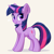 Size: 3114x3126 | Tagged: safe, artist:taneysha, twilight sparkle, pony, unicorn, g4, chest fluff, cute, ear fluff, emala jiss challenge, female, heart, high res, looking at you, mare, pose, simple background, smiling, smiling at you, solo, twiabetes, unicorn twilight, white background