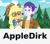 Size: 1272x1108 | Tagged: safe, edit, edited screencap, screencap, applejack, dirk thistleweed, accountibilibuddies, equestria girls, g4, my little pony equestria girls: better together, female, male, ship:appledirk, shipping, straight, text