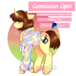 Size: 500x500 | Tagged: safe, artist:demon-ld, oc, advertisement, clothes, commission info, playpal