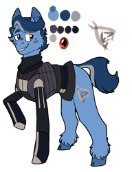 Size: 1015x1324 | Tagged: safe, artist:medicalmysteries, earth pony, pony, barney calhoun, clothes, half-life, male, ponified, raised hoof, reference sheet, simple background, smiling, solo, stallion, transparent background, unshorn fetlocks