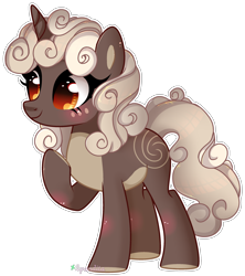 Size: 2492x2808 | Tagged: safe, artist:2pandita, oc, oc only, oc:cinnamon swirls, pony, unicorn, base used, commission, female, high res, mare, simple background, solo, transparent background