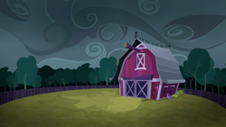 Size: 1280x720 | Tagged: safe, screencap, 28 pranks later, g4, season 6, background, barn, no pony, ponyville, scenic ponyville