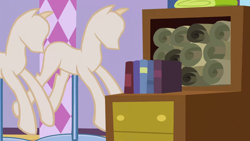 Size: 1280x720 | Tagged: safe, screencap, g4, sisterhooves social, background, carousel boutique, liminal space, mannequin, no pony, rarity's bedroom, scenic ponyville