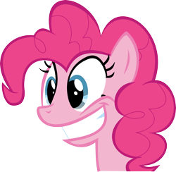 Size: 5128x5000 | Tagged: safe, artist:nero-narmeril, pinkie pie, pony, g4, absurd resolution, female, simple background, smiling, solo, transparent background, vector