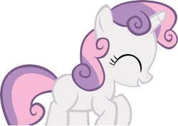 Size: 2835x2008 | Tagged: safe, artist:nero-narmeril, sweetie belle, pony, unicorn, g4, just for sidekicks, cute, diasweetes, female, filly, foal, high res, simple background, solo, transparent background, vector