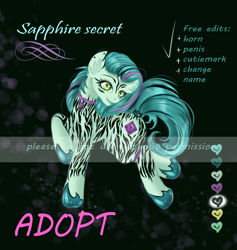 Size: 1423x1500 | Tagged: safe, artist:mdwines, oc, oc only, pony, zebra, adoptable, advertisement, advertising, auction, auction open, cutie mark, female, filly, goth, gothic, gothic lolita, lolita fashion, mare, original character do not steal, solo, zebra oc