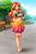 Size: 3333x5000 | Tagged: safe, artist:racoonsan, sunset shimmer, human, equestria girls, g4, anime, barefoot, barefooting, beautiful, beautisexy, bedroom eyes, belly button, big breasts, bikini, black swimsuit, bracelet, breasts, busty sunset shimmer, clothes, commission, cute, cutie mark swimsuit, eyeshadow, feet, female, human coloration, jeweled swimsuit, jewelry, looking at you, makeup, sarong, sexy, shirt, skirt, stupid sexy sunset shimmer, summer sunset, swimsuit
