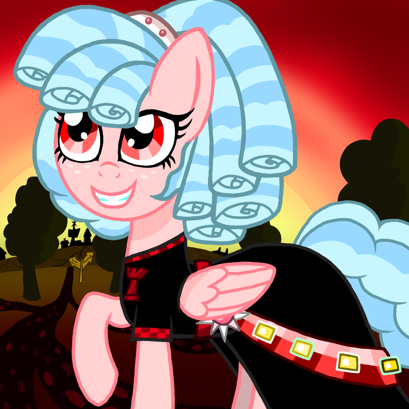 Safe Artist Katya Edit Cozy Glow Clothes Dress Ponyville Sunset Sweet Apple